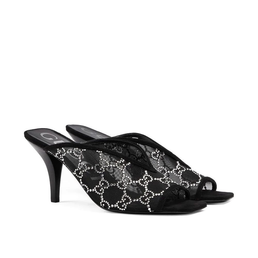 Gucci GG crystal-embellished mules